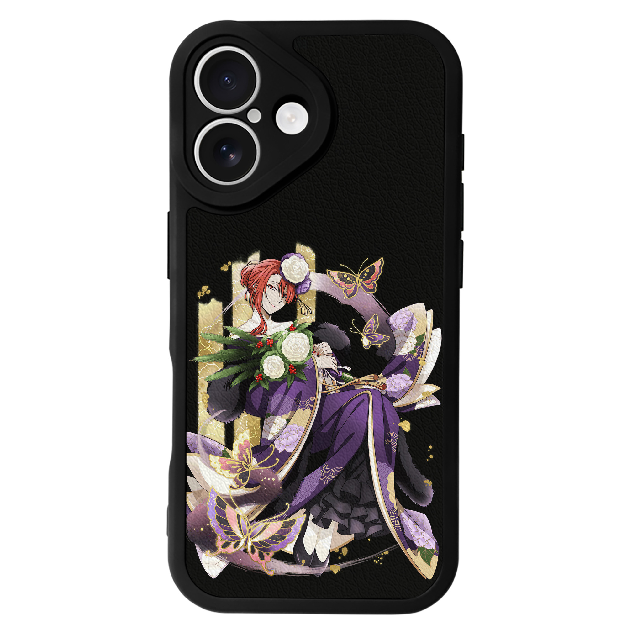 （画像用） 文豪ストレイドッグス Bungo Stray Dogs 【iPhone 16シリーズ対応】シリコンスマホケース（レザー調） 材質：シリコン